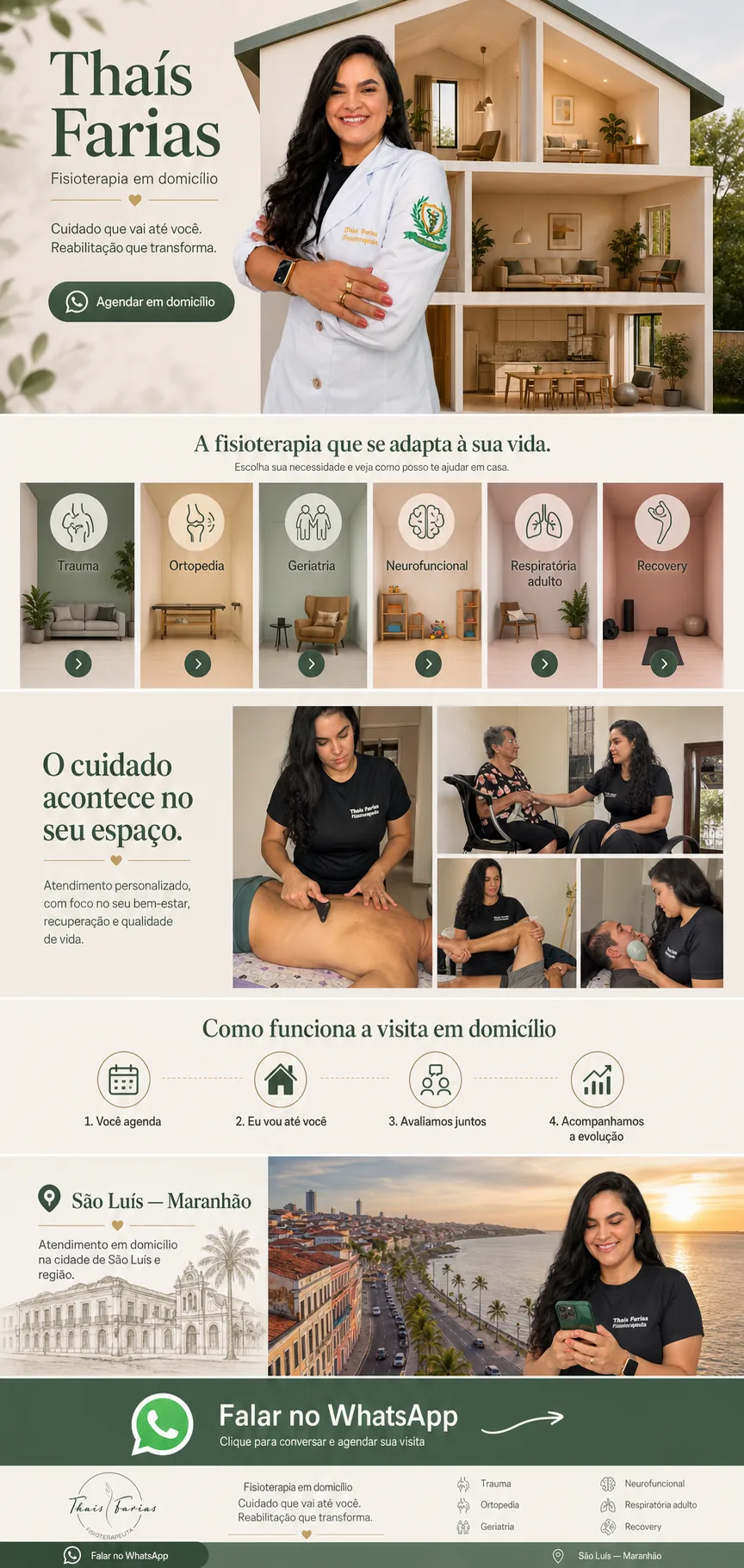 Projeto de site para a fisioterapeuta Thaís Farias